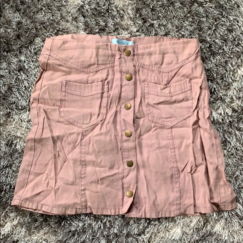 She + Sky Pink Skirt